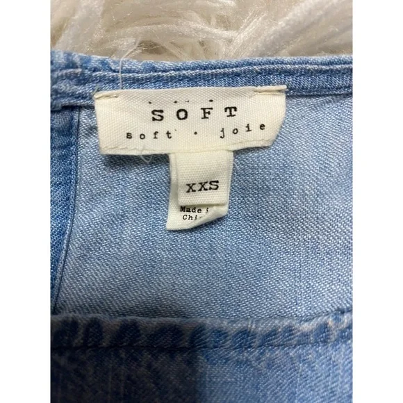 Soft Joie Chambray Denim Summer Dress - Picture 9 of 10